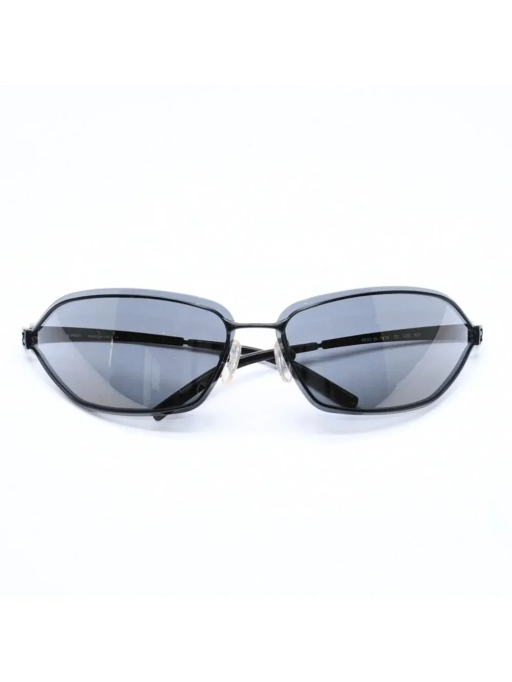 Fendi Sunglasses Eyewear 72 Black Metal Acetate Zucca Motif